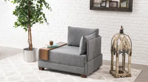 Kreslo / Jednomiestna pohovka Fly Armchair Right - Grey