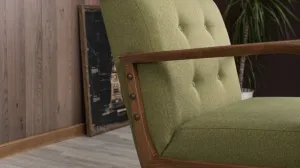 Kreslo ušiak Kemer - Green