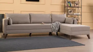 Rohová sedacia súprava / Rohová pohovka Bella Corner Sofa Right 1 - Cream