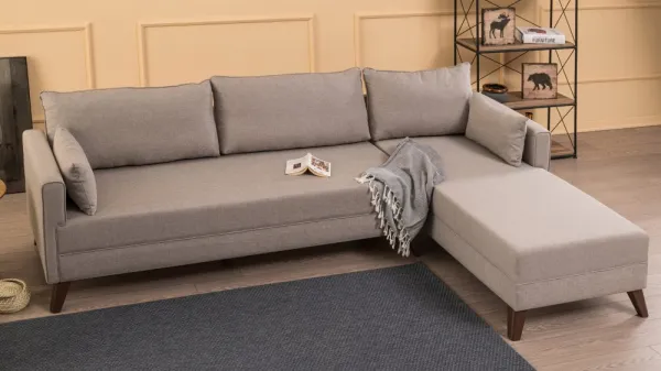 Rohová sedacia súprava / Rohová pohovka Bella Corner Sofa Right 1 - Cream