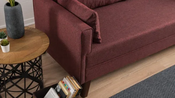 Trojmiestna rozkladacia pohovka Bella Sofa Bed - Claret Red