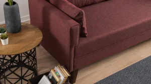 Trojmiestna rozkladacia pohovka Bella Sofa Bed - Claret Red