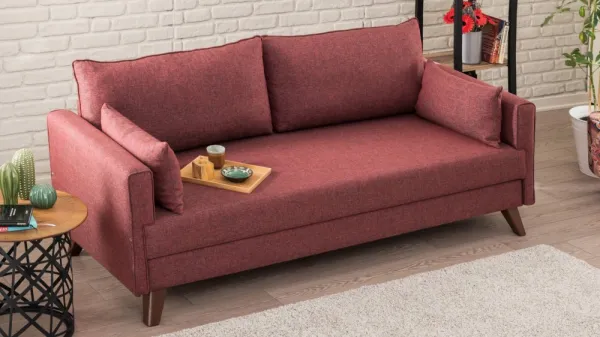 Trojmiestna rozkladacia pohovka Bella Sofa Bed - Claret Red