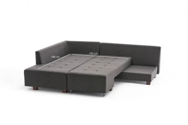 Rohová rozkladacia pohovka Manama Corner Sofa Bed Left - Anthracite