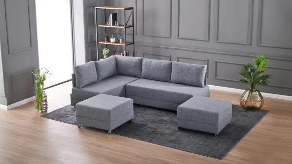 Rohová rozkladacia pohovka Fly Corner Sofa Bed Left - Grey