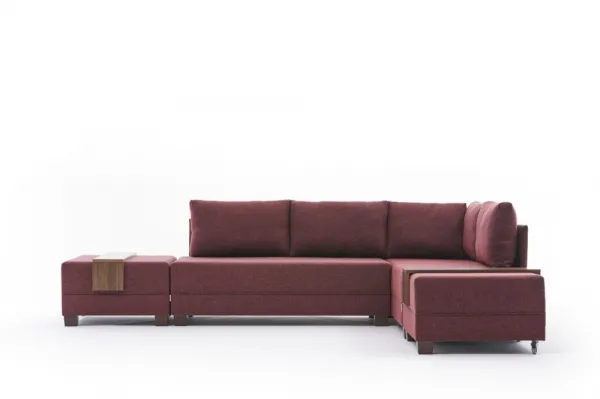 Rohová rozkladacia pohovka Fly Corner Sofa Bed Right - Claret Red