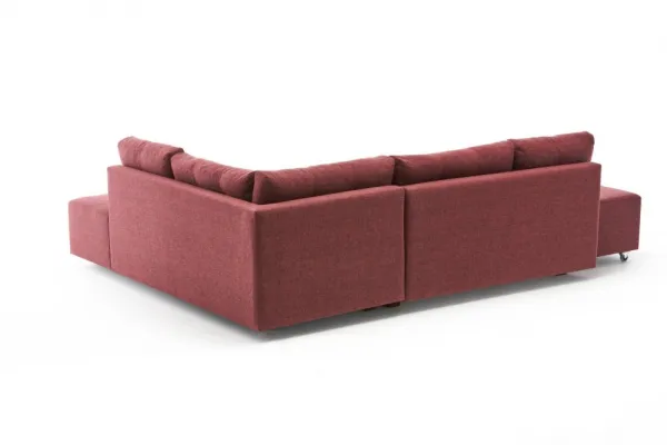 Rohová rozkladacia pohovka Manama Corner Sofa Bed Right - Claret Red