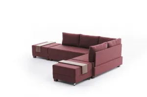 Rohová rozkladacia pohovka Fly Corner Sofa Bed Right - Claret Red