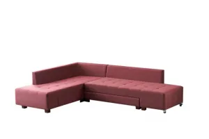 Rohová rozkladacia pohovka Manama Corner Sofa Bed Left - Claret Red