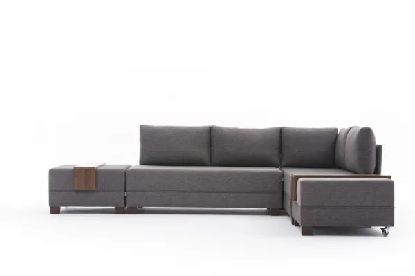 Rohová rozkladacia pohovka Fly Corner Sofa Bed Right- Brown