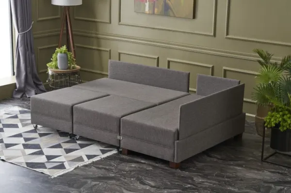 Rohová rozkladacia pohovka Fly Corner Sofa Bed Right- Brown