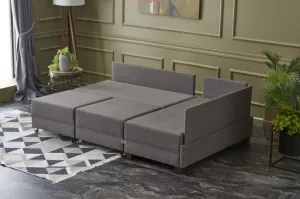 Rohová rozkladacia pohovka Fly Corner Sofa Bed Right- Brown