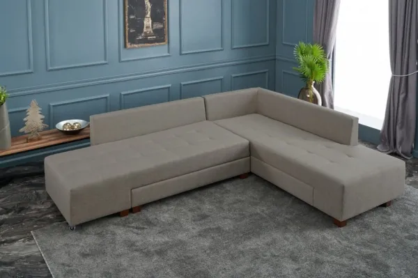 Rohová rozkladacia pohovka Manama Corner Sofa Bed Right - Cream