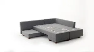 Rohová rozkladacia pohovka Manama Corner Sofa Bed Right - Grey