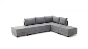 Rohová rozkladacia pohovka Fly Corner Sofa Bed Right- Grey