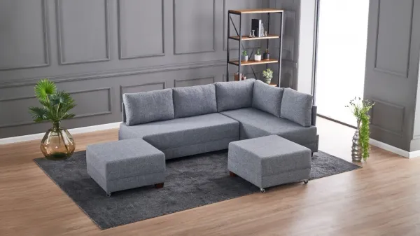 Rohová rozkladacia pohovka Fly Corner Sofa Bed Right- Grey
