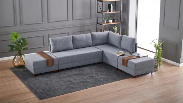 Rohová rozkladacia pohovka Fly Corner Sofa Bed Right- Grey
