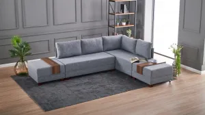 Rohová rozkladacia pohovka Fly Corner Sofa Bed Right- Grey