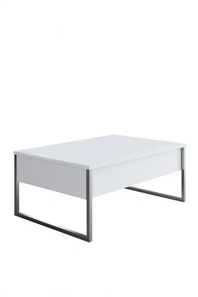 Konferenčný stolík Luxe - White, Silver
