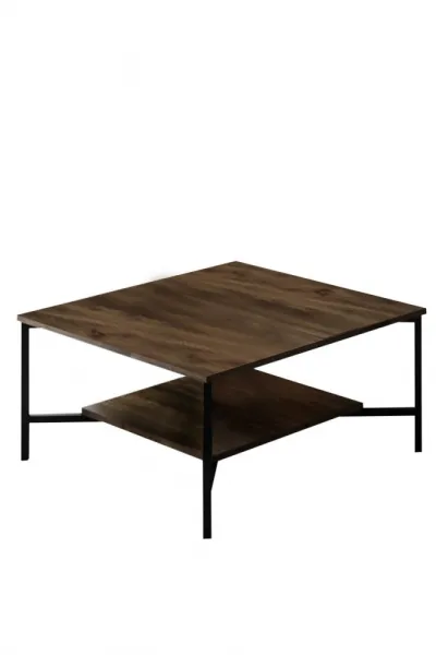 Konferenčný stolík Black Line - Walnut, Black