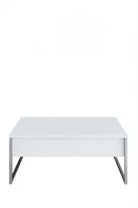Konferenčný stolík Luxe - White, Silver