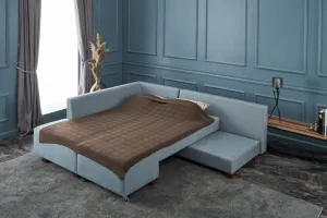 Rohová rozkladacia pohovka Manama Corner Sofa Bed Left - Light Blue