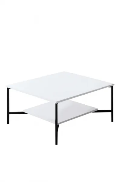 Konferenčný stolík Black Line - White, Black