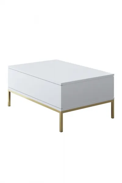 Konferenčný stolík Lord - White, Gold