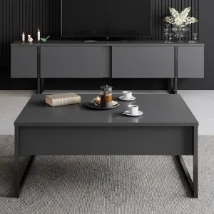 Konferenčný stolík Luxe - Anthracite, Black
