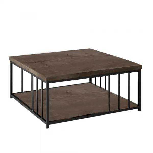 Konferenčný stolík Zenn - Walnut, Black