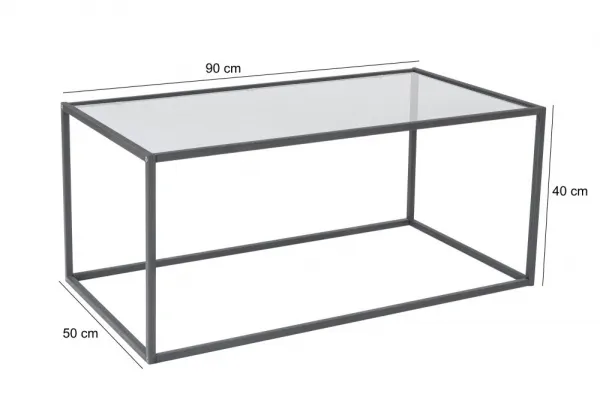 Konferenčný stolík Lizbon - Smoked Glass