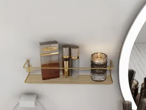 Nástenná polica Banyo Makyaj Rafı, Baharatlık - Gold