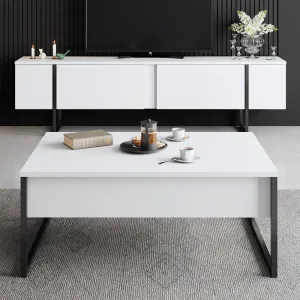 Konferenčný stolík Luxe - White, Black