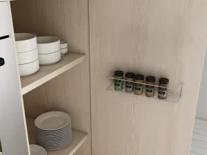Nástenná polica Banyo Makyaj Rafı, Baharatlık - Chrome