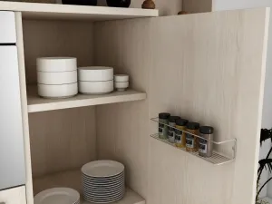 Nástenná polica Banyo Makyaj Rafı, Baharatlık - Chrome