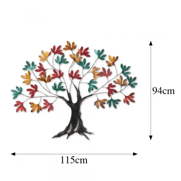 Dekoratívny kovový doplnok na stenu Yggdrasil