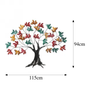 Dekoratívny kovový doplnok na stenu Yggdrasil
