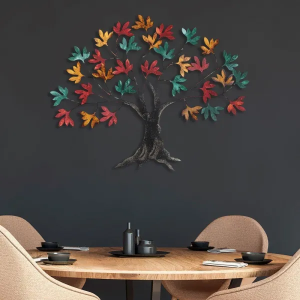 Dekoratívny kovový doplnok na stenu Yggdrasil