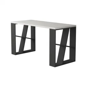 Písací stôl Honey - White, Anthracite
