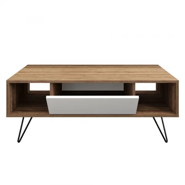 Konferenčný stolík Mistico - Walnut, White
