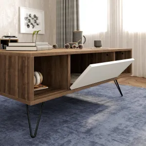 Konferenčný stolík Mistico - Walnut, White