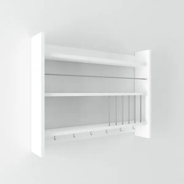Kalune Design Kuchyňská police KOLIN 85 cm bílá