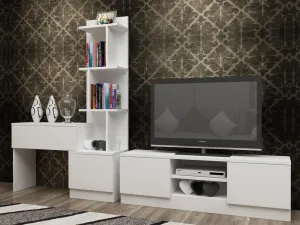 TV skrinka / Obývacia stena Team - White