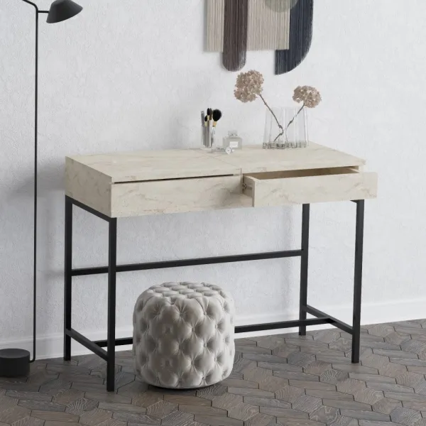 Kozmetický stol Linda Travertine