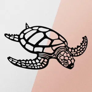 Dekoratívny kovový doplnok na stenu Caretta Caretta