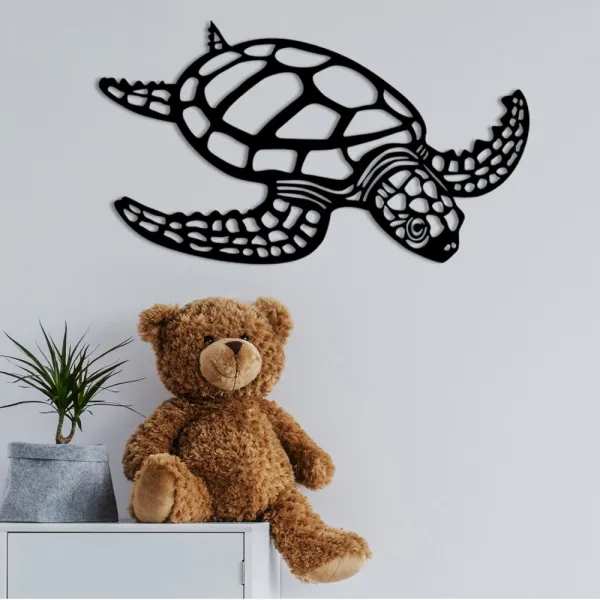 Dekoratívny kovový doplnok na stenu Caretta Caretta