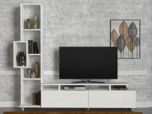 TV skrinka / Obývacia stena Tulip - White