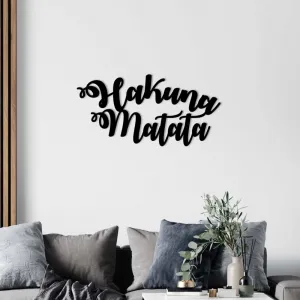 Dekoratívny kovový doplnok na stenu Hakuna Matata