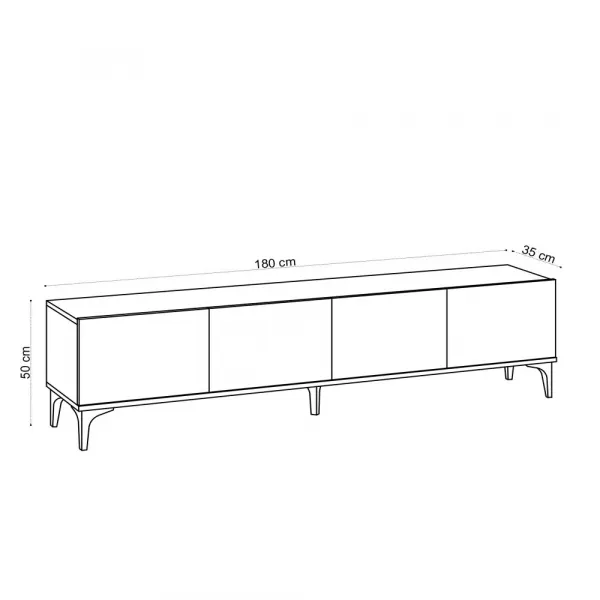 TV stolík Nora - Sapphire Oak