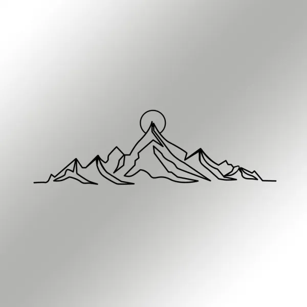Dekoratívny kovový doplnok na stenu Everest